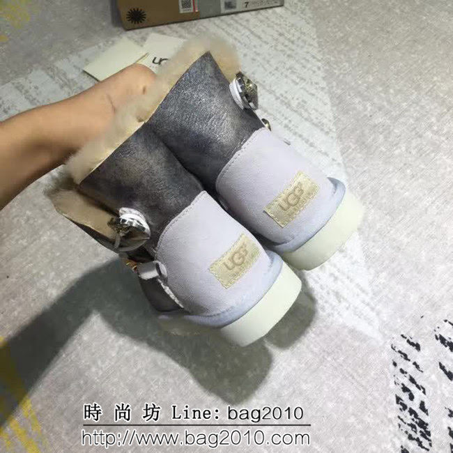 UGG 2018冬季新款 銀色光面 防風保暖 雪地靴 QZS1905